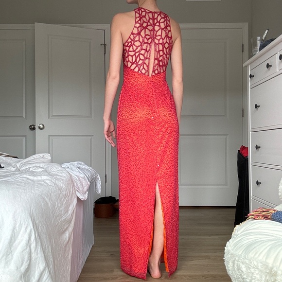 Vintage Scala beaded maxi formal dress - Picture 4 of 4